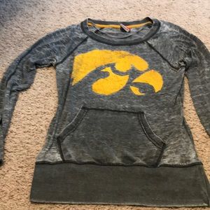 Barely worn rustic Iowa Hawkeye crew neck